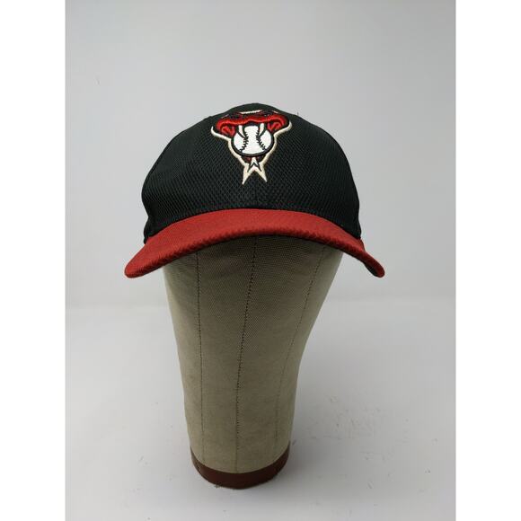 New Era 59Fifty Arizona Diamondbacks D Backs Fitted Hat Size 7 1/4 Black Red - Picture 2 of 12